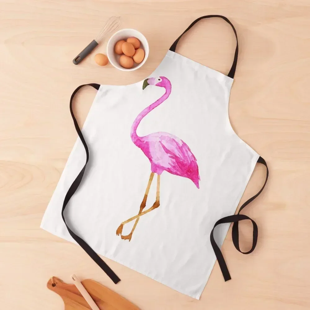 

Pink Flamingo Apron For Kitchen bib women's kitchens Manicurists Apron