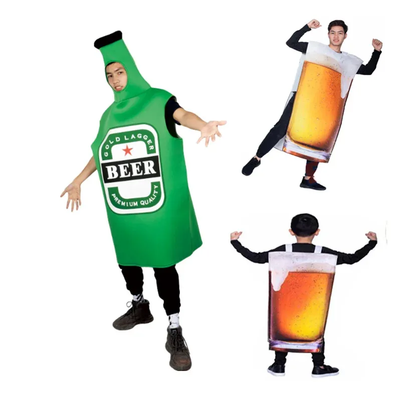 

Beer Mug Costumes Role-playing Funny Cosplay Adults Women Men Costume Halloween Carnival Dress Up Party Beer Festival