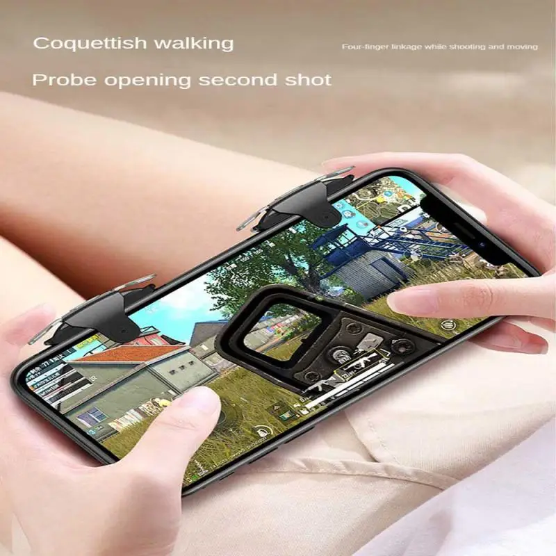 Kontroler gier mobilnych Abs Lekki, mechaniczny, czuły, uniwersalny pad do gier Akcesoria Strzelec Joystick Biały Szybka reakcja