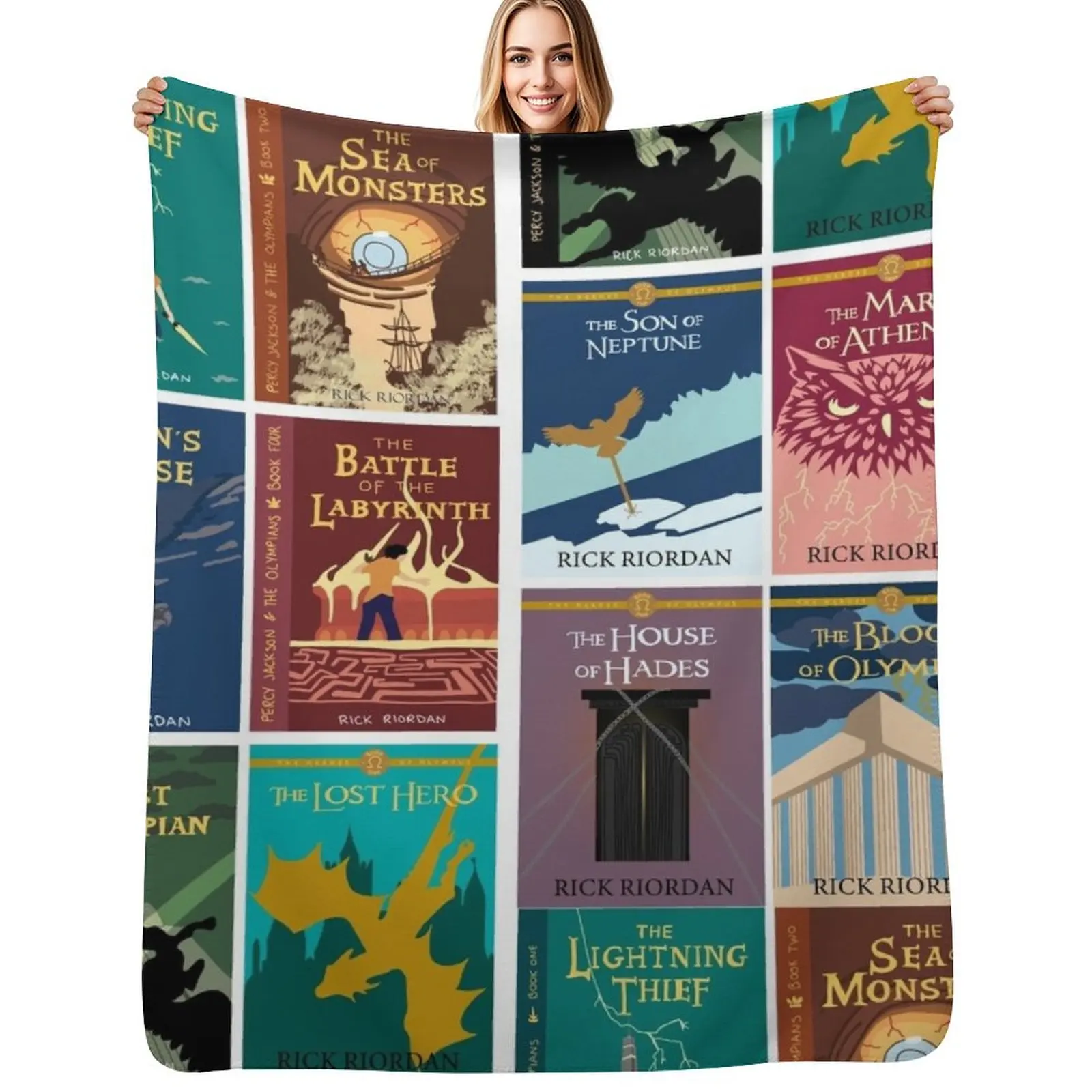 pjo and hoo series pack Throw Blanket Cute warm for winter Custom Hairys for winter Decorative Sofas Blankets
