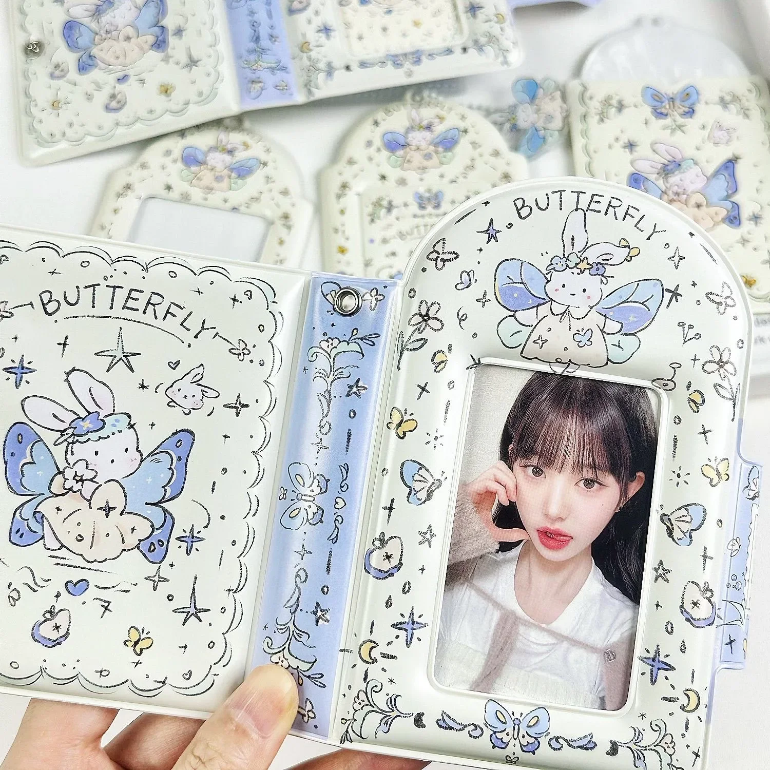 3inches Binder Photocard Holder Kpop Idol Photo Album with 32 capacity Transparent Inner Pages Album Para Fotografias 포토카드 용품