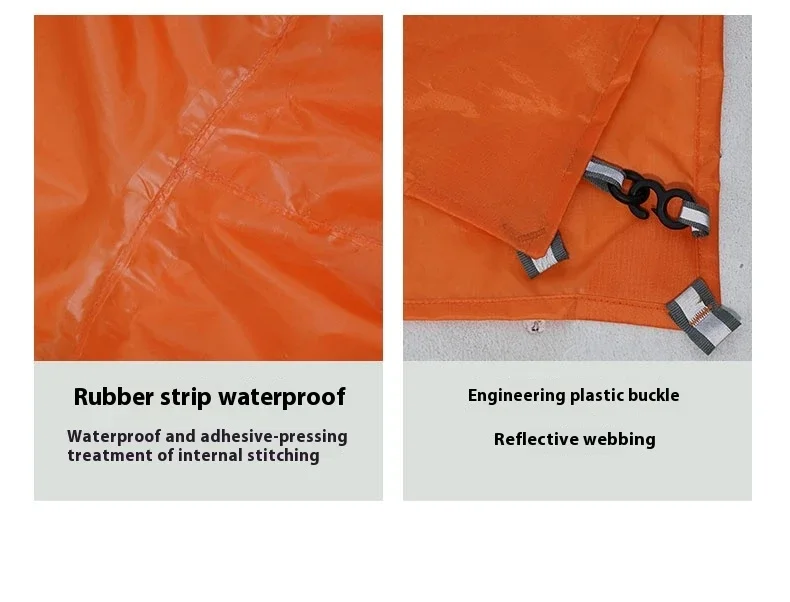 3F UL GEAR Ultraleichter Wanderregenmantel 3-in-1 Camping-Regenponcho Tarp Outdoor-Vordach Zelt 15D Silikon Wasserdichte Regenjacke – Detail 17