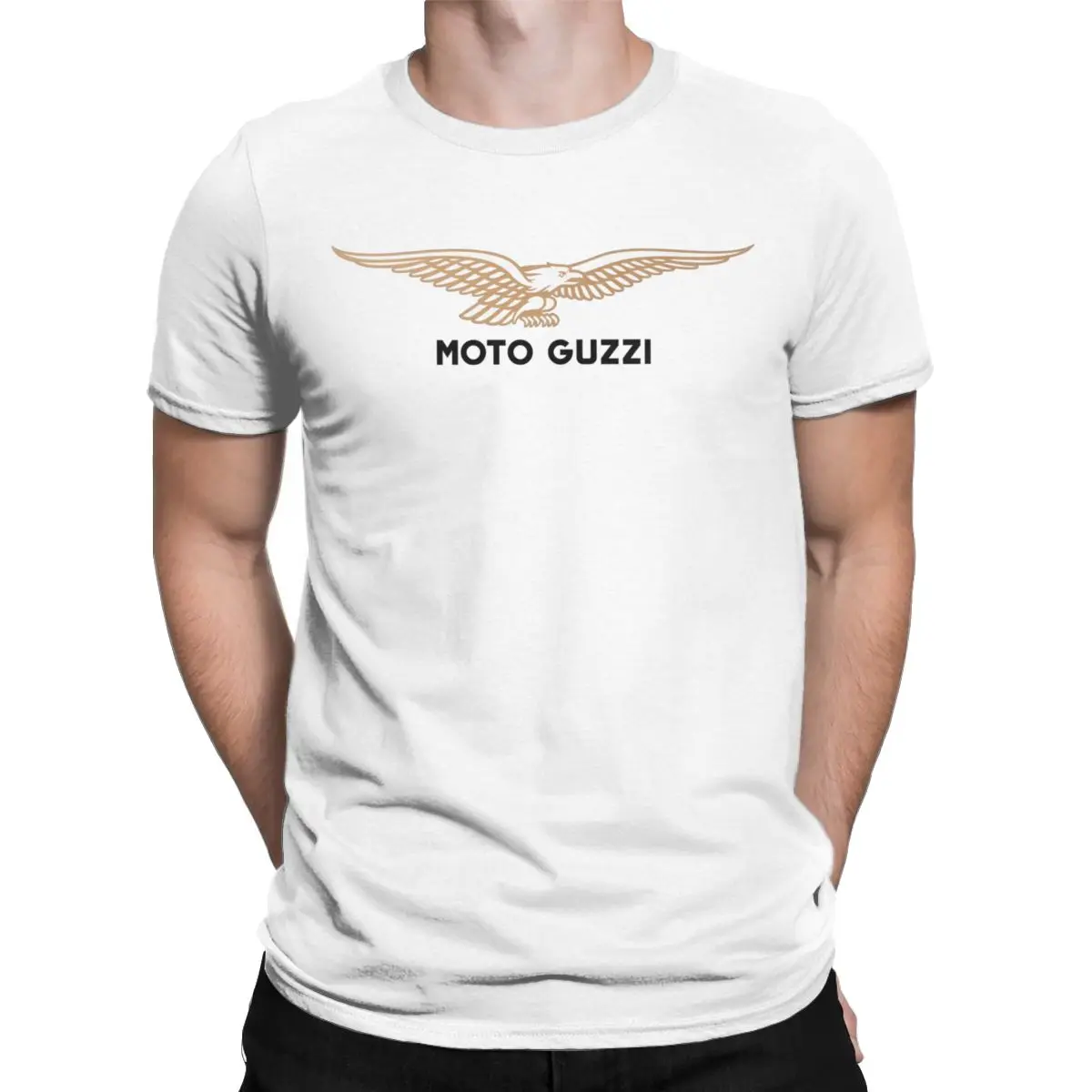 Summer Moto Guzzi Logo for Men Women T Shirts Motorcross Outfit Vintage Tees T-Shirt 100% Cotton Original Clothing