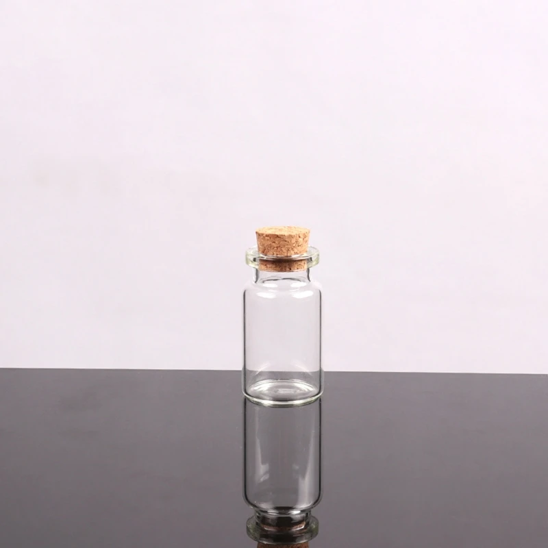 Small Bottles with Cork Stoppers Tiny Vials Small Clear Glass Jars Lids Storage