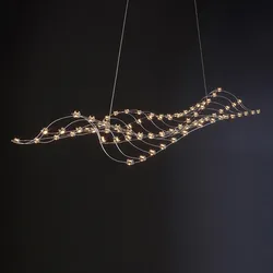 Mantianxing pendant lamp Modern simple living room lamp Designer creative light cube lamp Restaurant firefly LED pendant lamp