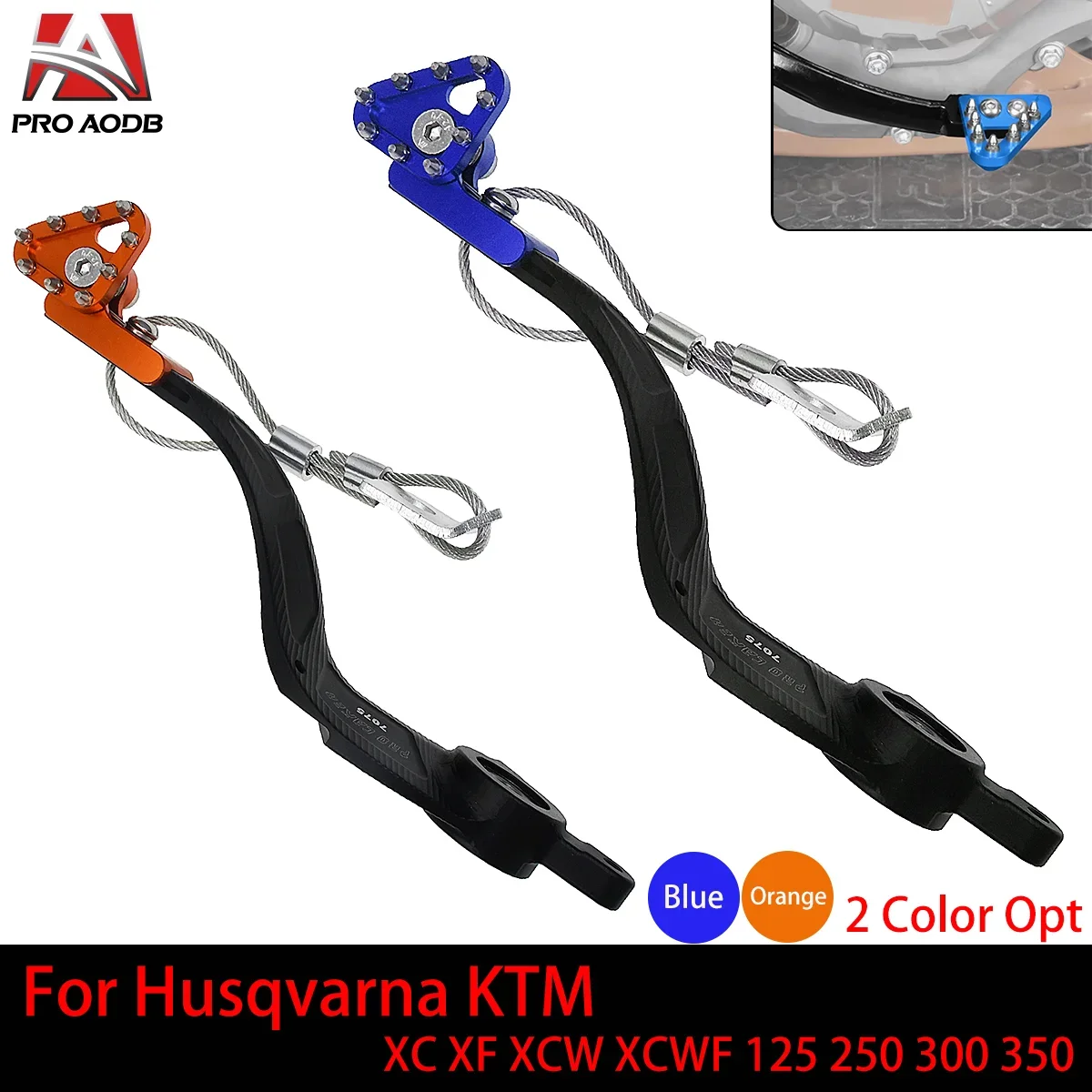 

Motocross CNC Rear Brake Pedal Arm Lever Brake Saver For KTM HUSQVARNA TC TE FE FX FS 125 150 250 350 450 501 2008-2016 Moto