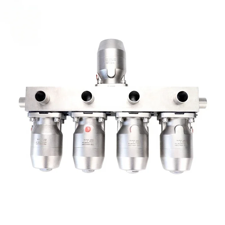 Multiway Metal multiport Diaphragm valve  pneumatically operated