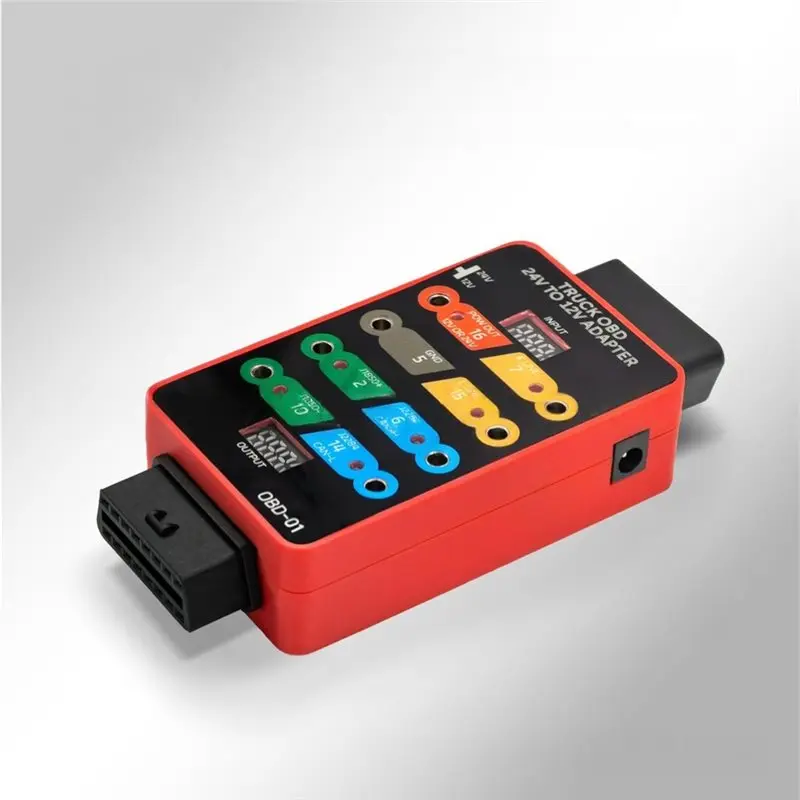 Professional Auto Repair Tools, Universal OBD Jumper Box Tester, Car OBD 24V To 12V Adapter, Fault Detection Instrument