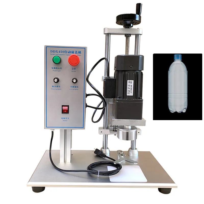 آلة قفل الأغطية البلاستيكية شبه الأوتوماتيكية للمنتج الجديد، آلة تغطية القبعات لأغطية المسمار البلاستيكية