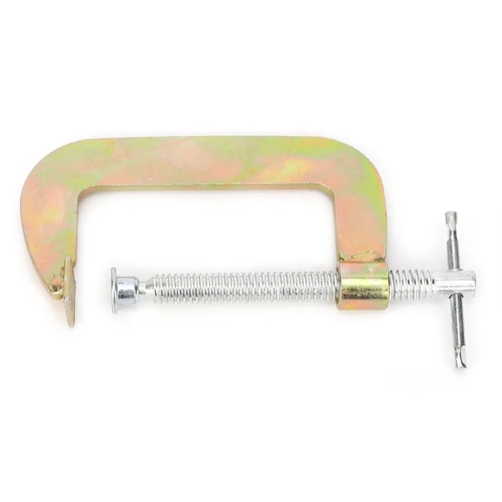 3pcs 3inch Size Heavy Duty C Clamp Industrial Strength Screw Adjustment G Clamp Fixture Carbon steel Non-Slip Handle