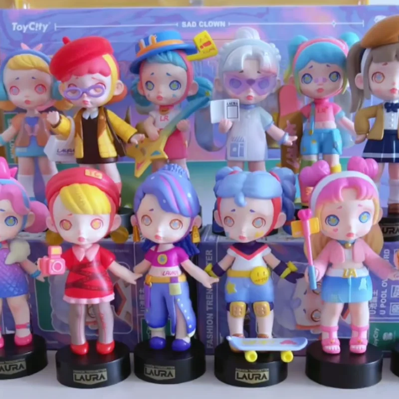 

Genuine Laura Full Time Trendsetter Series Blind Box Trendy Toys Girl Doll Figurines Birthday Gifts Ornaments Mysterious Box