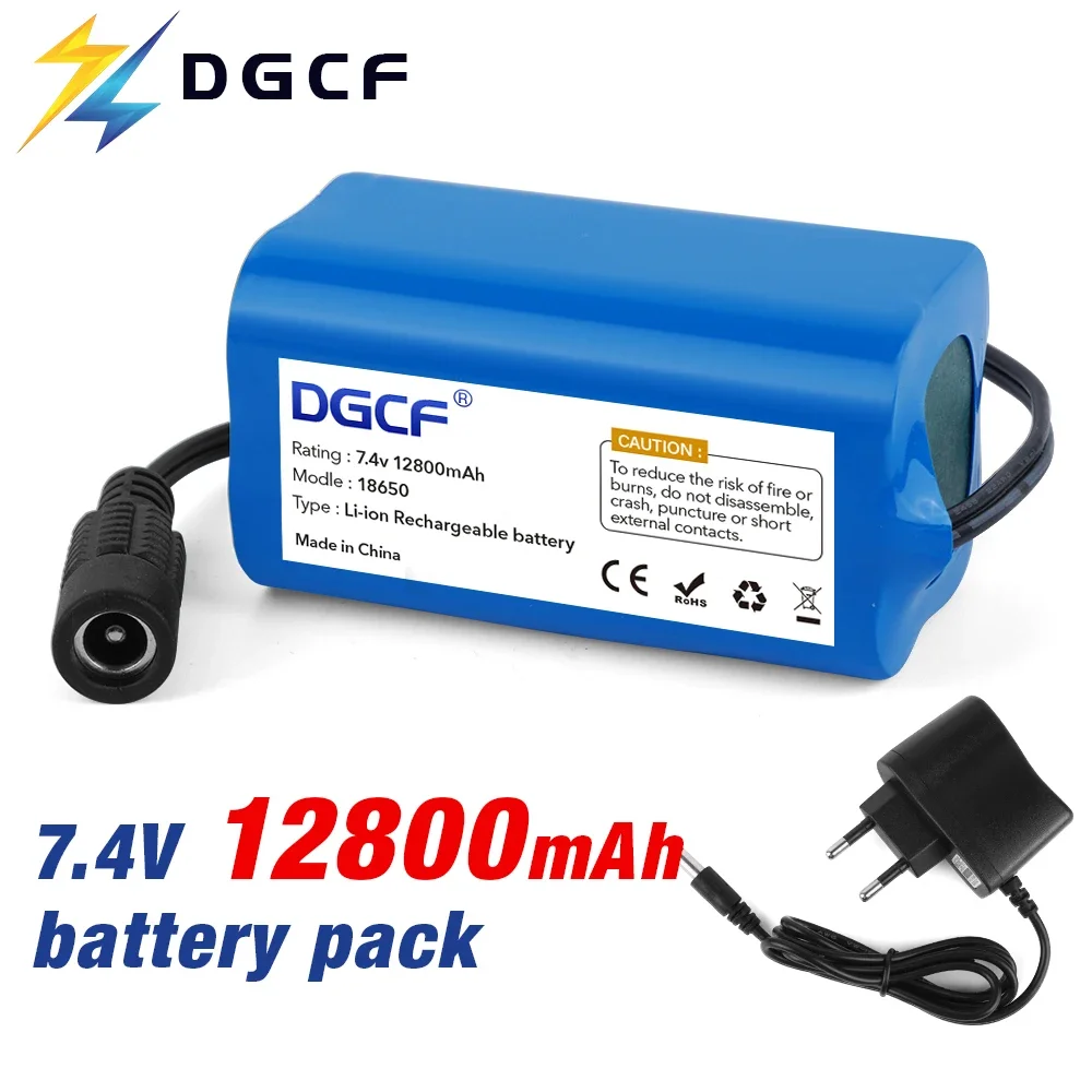 

Lithium Battery Used For T188 T888 2011-5 Remote Control Search Bait Boat Spare Parts RC Toy Accessories 2S2P 7.4V 12800mah