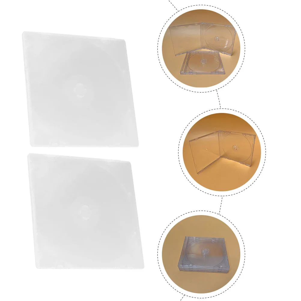 

10Pcs Cd Boxes Transparent Single Plastic Dvd Cases Portable Cd Storage Holders Organizer Transparent Dvd Cases