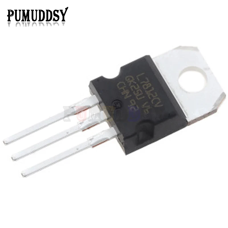 10PCS L7812CV TO-220 L7812 LM7812 7812 Positive-Voltage Regulators IC