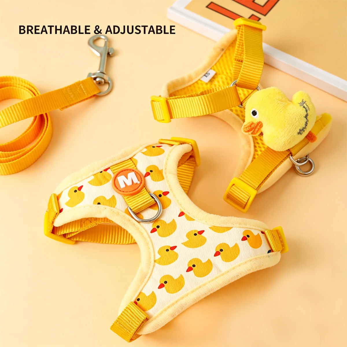 Small Puppy Harness and Leash Set Harnesses for Dogs Strap Dog Collar Tow Anti-escape Supplies Chest Breeds Accessories Vest Pet - view 3
