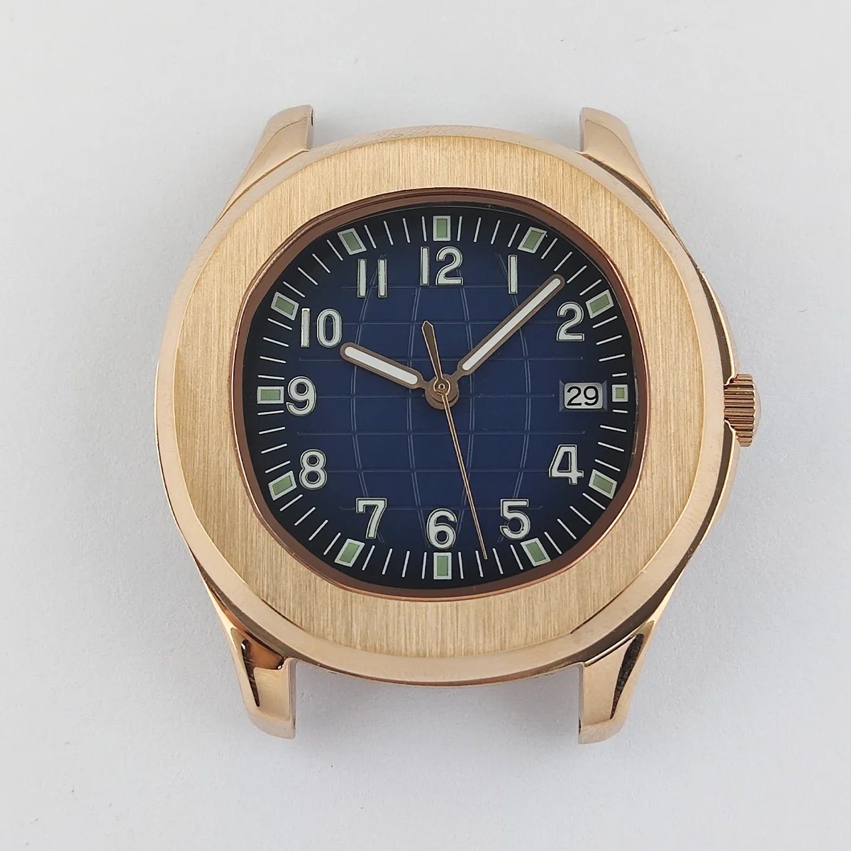 เคส NH35 41มม. NH36หน้าปัดโลโก้ตามสั่งเคสกระจกแซฟไฟร์สแตนเลสสตีลเหมาะสำหรับ Miyota8215/NH35/NH36