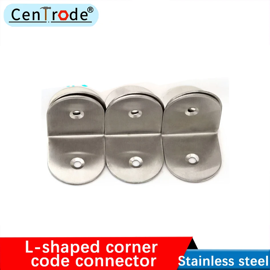 Stainless steel angle code 90 degree right angle code L-shaped angle code connector thickened angle code L-shaped bracket 4Pcs
