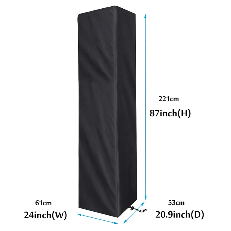 

Outdoor heater cover Outdoor patio garden patio heater cover Vertical square heater cover