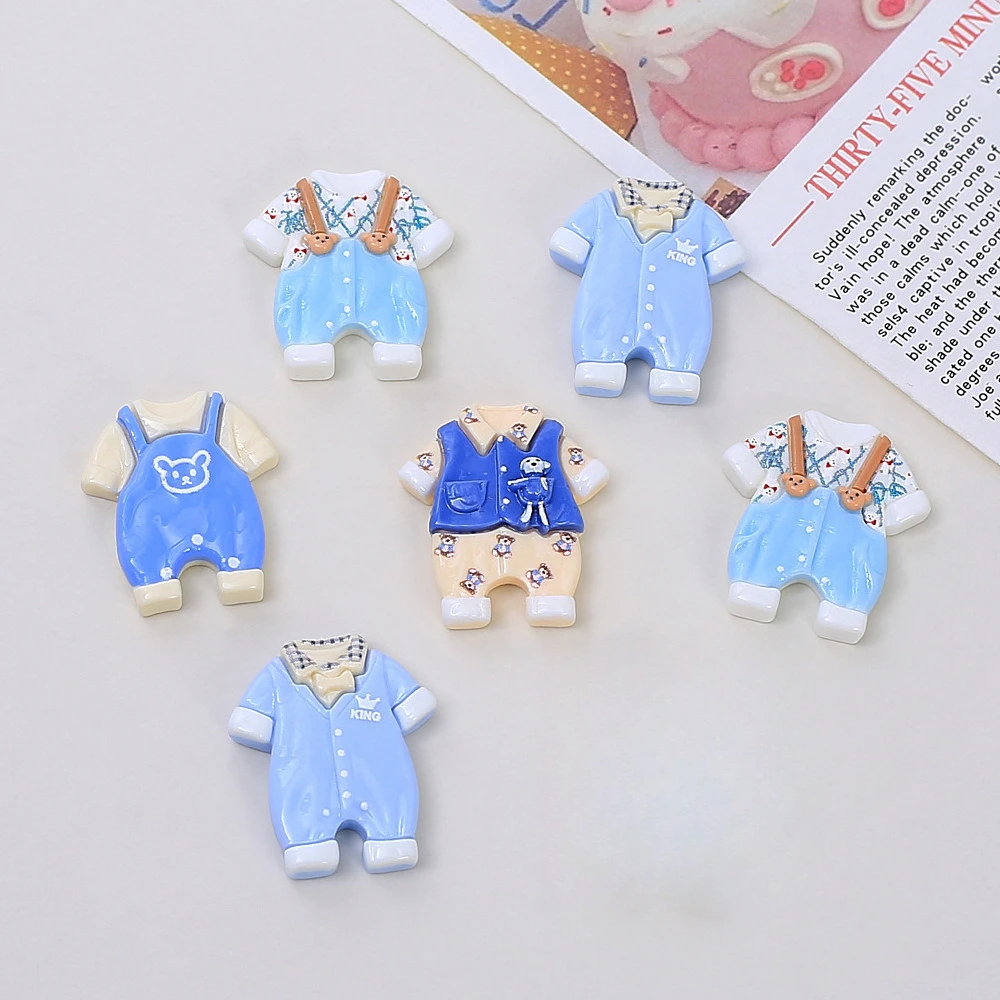 100pcs Kawaii Cartoon Simulation Baby Clothes DIY Accessories for Phone Case Hairpin Keychain Earrings Scrapbook Decor