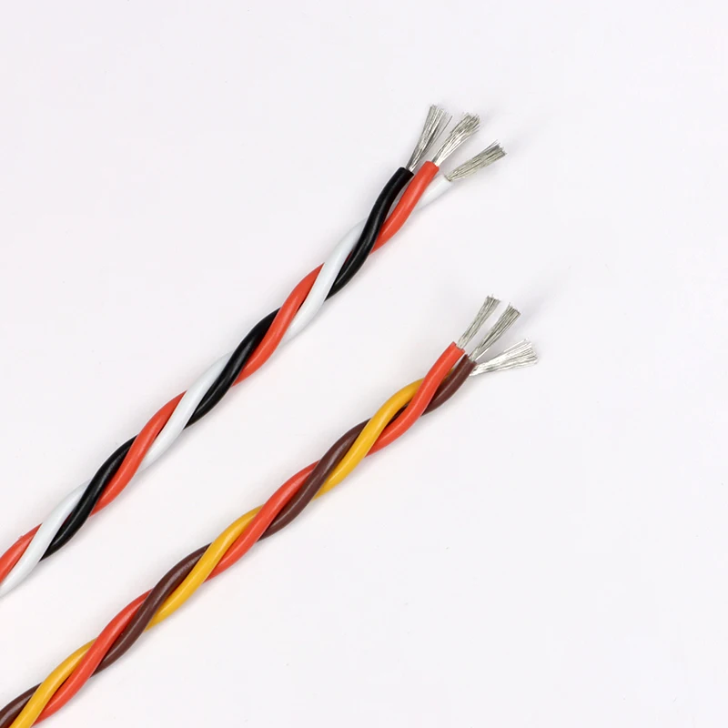 5/10M 3-Wege-Servo-Verlängerungskabel 22AWG/26AWG JR Futaba Gedrehtes Silikonkabel 30/60 Adern für RC-Flugzeug-Zubehör – Detail 9