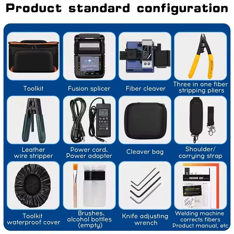 Signal Fire Optical Fiber Splicing Machine 6 Motors Fusion Splicer AI-5 PRO