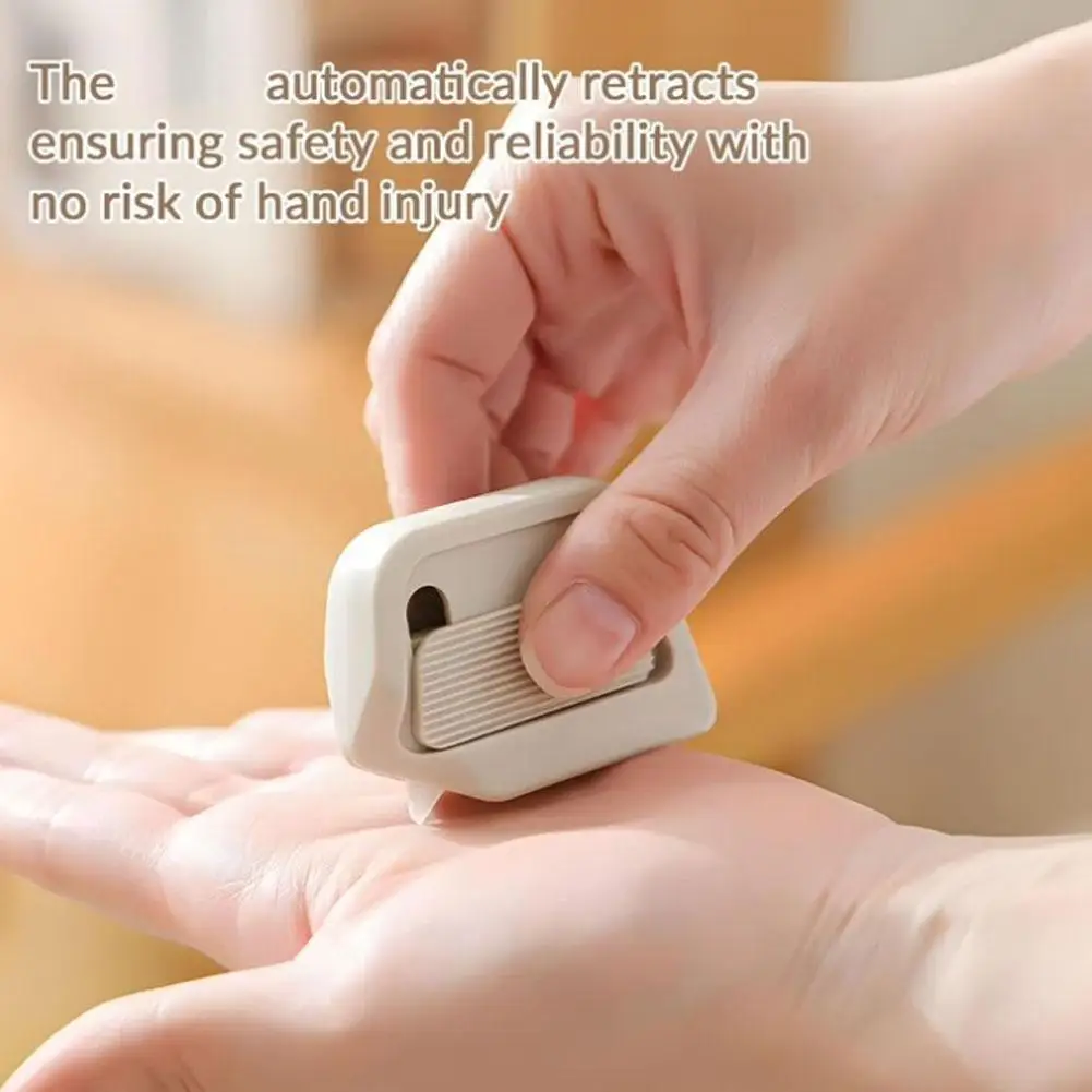 Portable Ceramic Parcel Opener Automatic Rebound Box Cutter Anti-stick Package Opener Safe Mini Unpacking Tool
