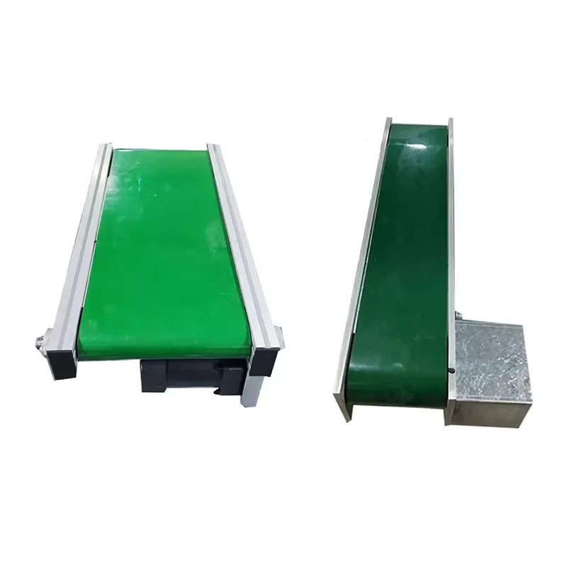 2026 Portable Electric Motor PVC Belt Conveyor Adjustable Height Mobile Stand Warehouse Loading Unloading Express Parcel
