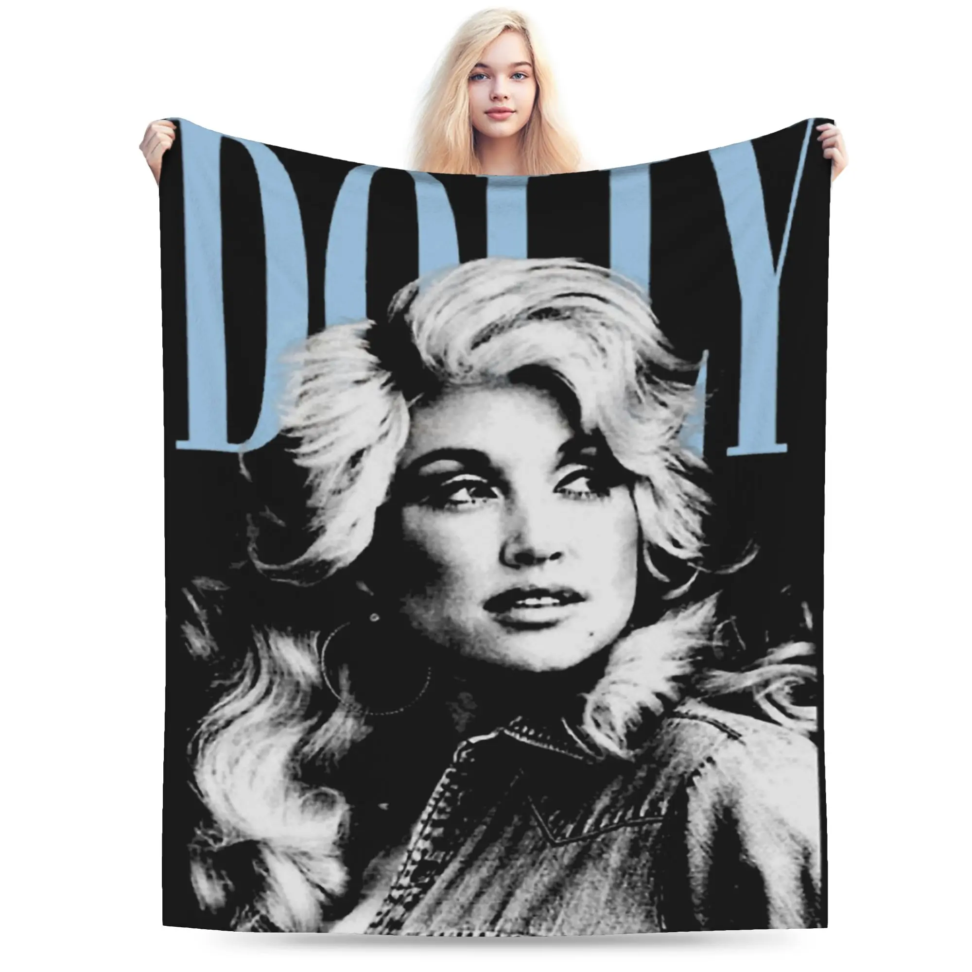 RIP Dolly Parton Print Blanket For Men Women Super Soft Cozy  Throw Blankets for Living Room 50x60 Inches Multi-size