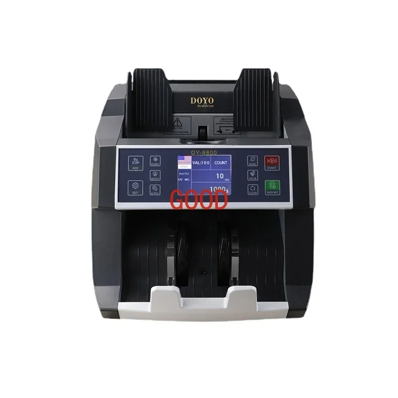 Foreign currency counting machine, mixed counting total amount, currency verification machine