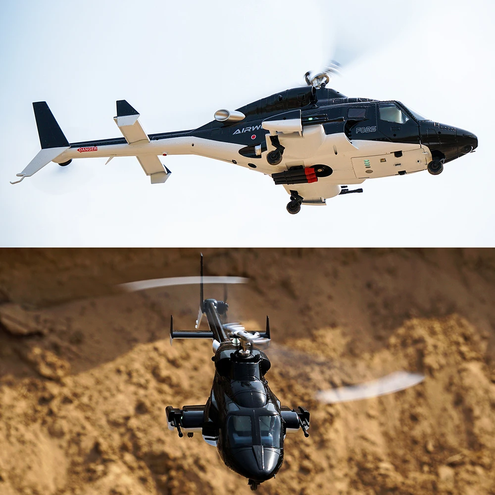 Yuxiang F02S Flying Wolf Armed Helicopter GPS Intelligent Satellite Positioning Remote Control Aircraft Lidar TOF Height Determi