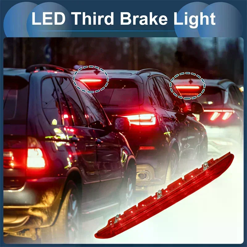 

3RD LED Brake Light Rear High Stop Warning Lamp For Seat Leon SC ST 5F 2013 2014 2015 2016 2017 2018-2020 5F0945097 Red