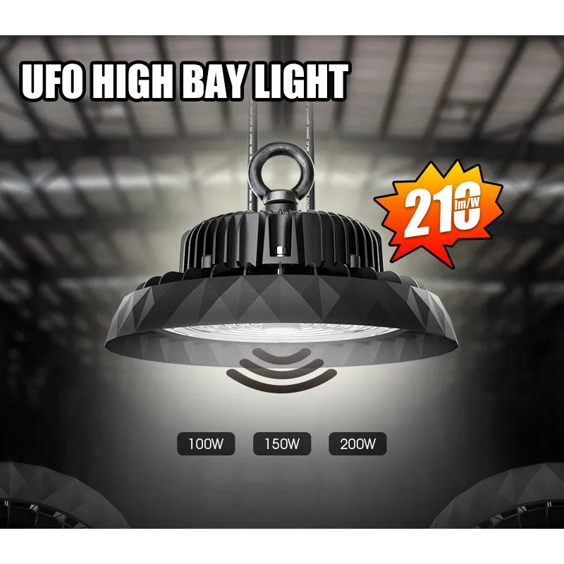 Adjustable UFO LED High Bay Light Industrial Warehouse Workshop Garage Gym Lighting High Bay LED Lamp