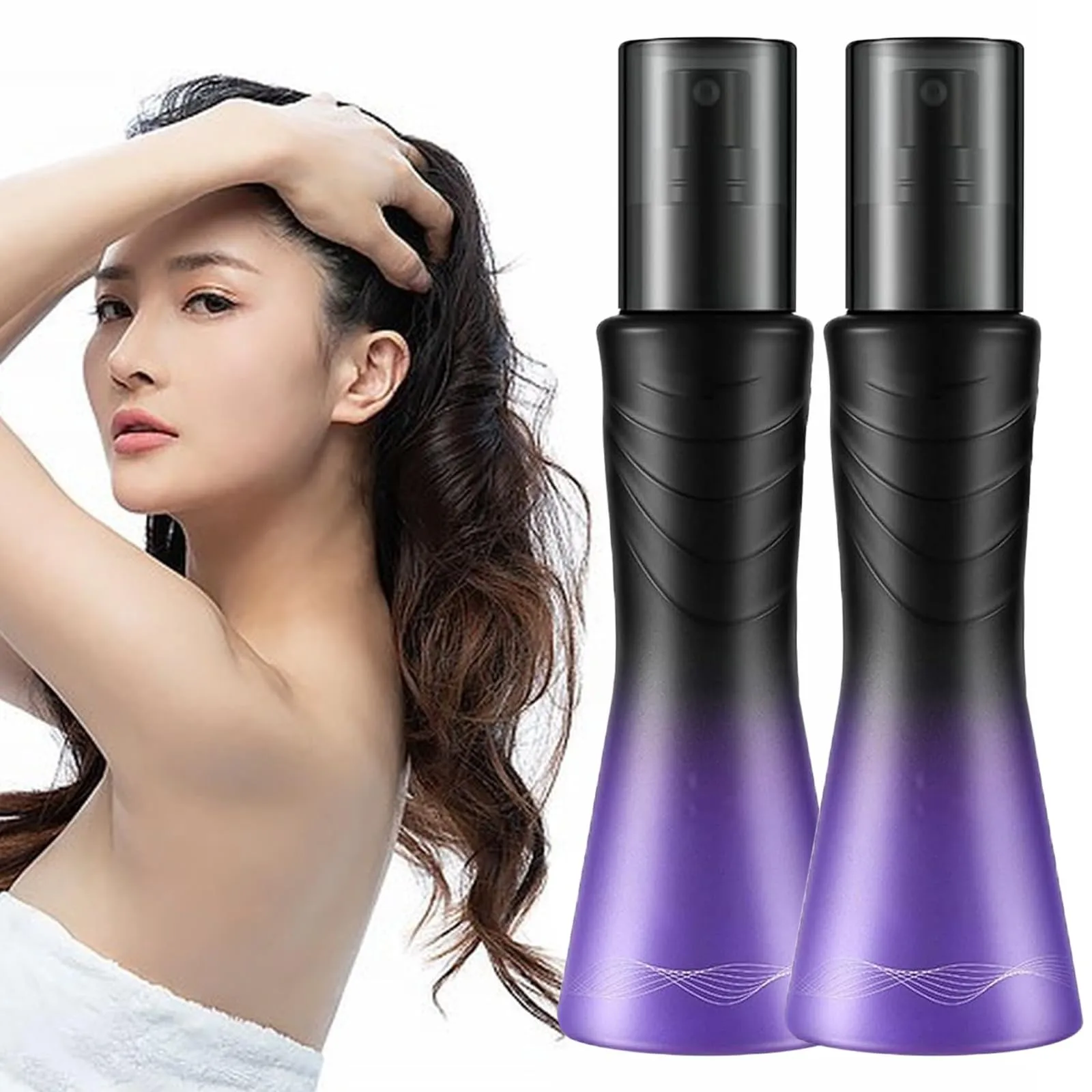 Leave-In Refreshing Spray,Non-Sticky Spray For Hair Care, Long Lasting Refreshing Airy Hair Spray-100ml