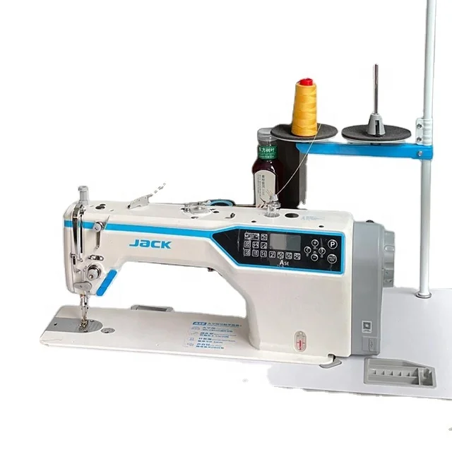 Jacks A5E Flat Straight Single Needle Sewing Machine Used China Brand Clothing Industrial Computer Large Space Energy Saving