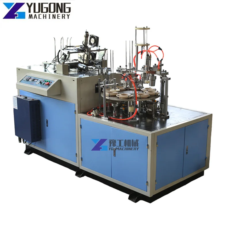 High Speed Fully Automatic One Time Paper Cup Machine Prices India Marketing Copper Motor GSM Power Engine Pump Technical