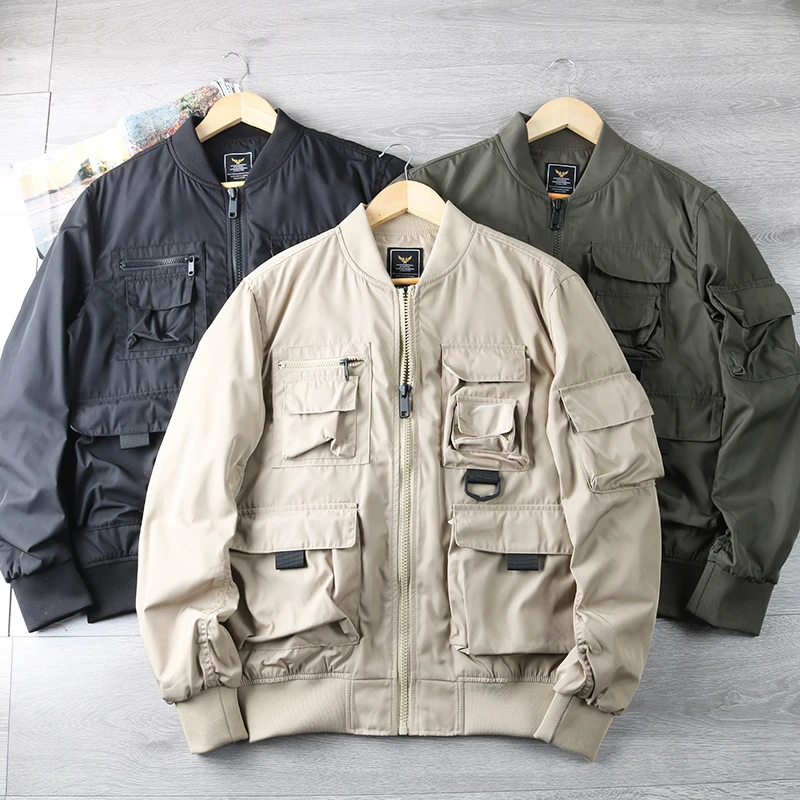 

American Sle Hunting Jaet! Dupont Technology Waterproof! M65 Multi-ket Outdoor Jaet for Men Spring Autumn Outerwear