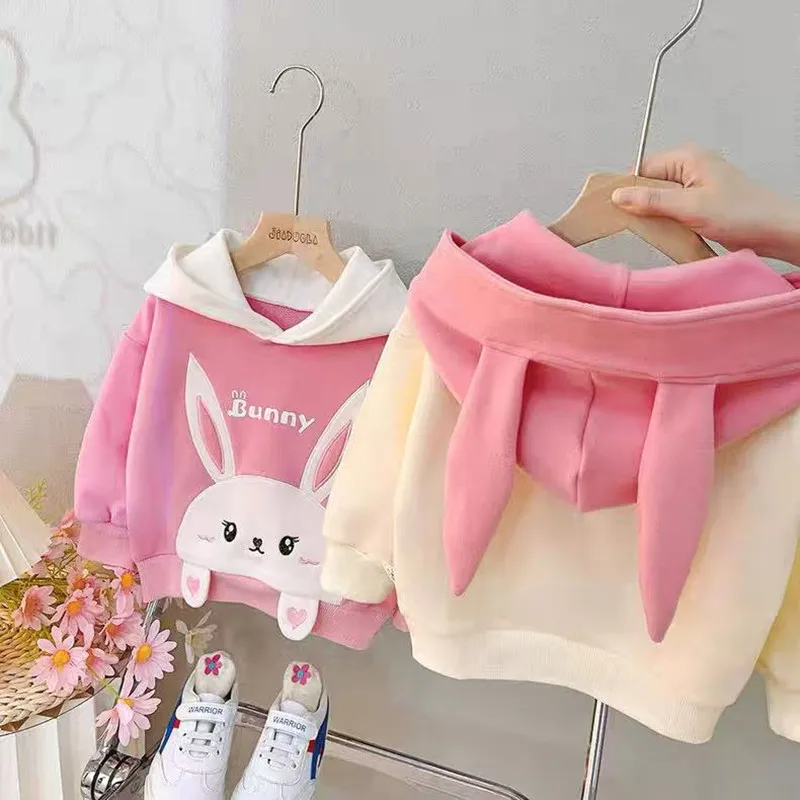 

Girls Hoodies Set Spring and Autumn New Baby Hoodie Pants Cute Two Piece Children's Clothing Set Kids Outfits
