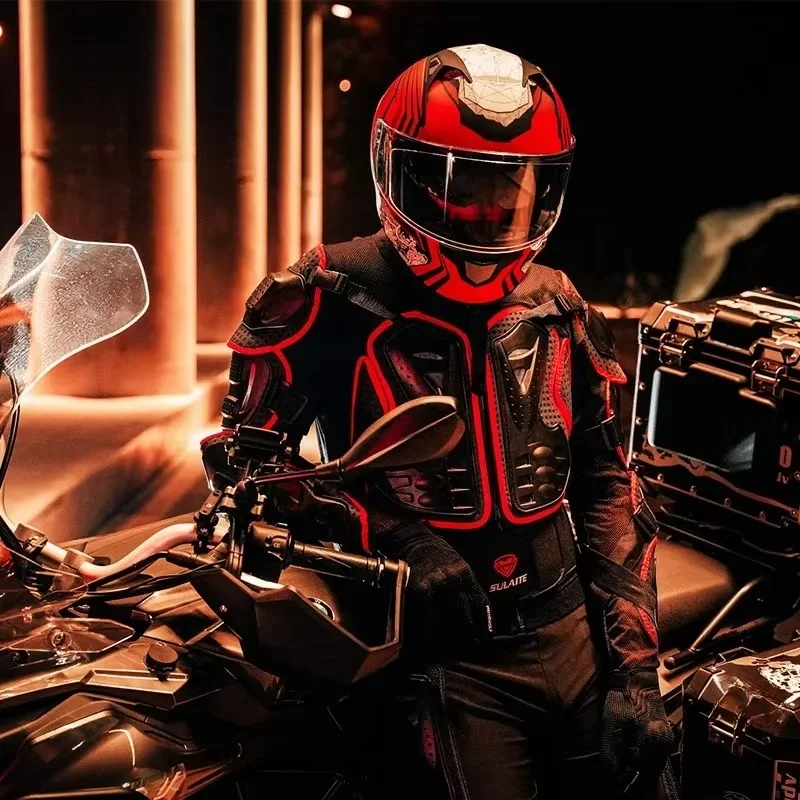 SULAITE Motocross Jacket Men Body Armor Motorcycle Armor Bicycle Racing Jacket Riding Motorbike Moto Protection M-4XL