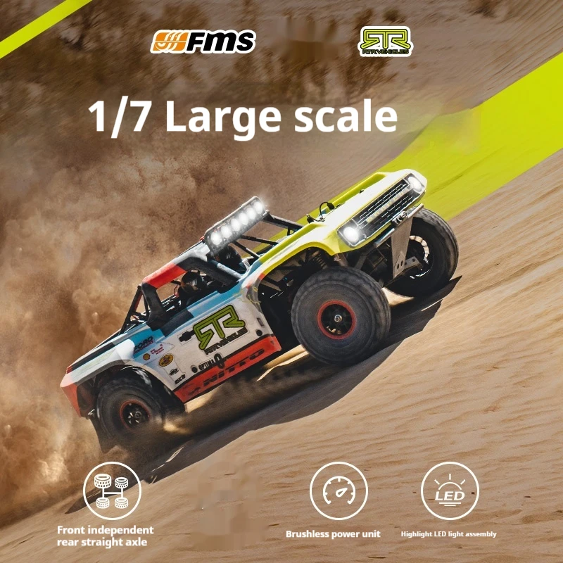 Fms Bronco 1/7 4wd Rc Auto Simulatie Borstelloze Hoge Snelheid Gewelddadige Racing Korte Kaart Elektrische Afstandsbediening Voertuig Model Gift