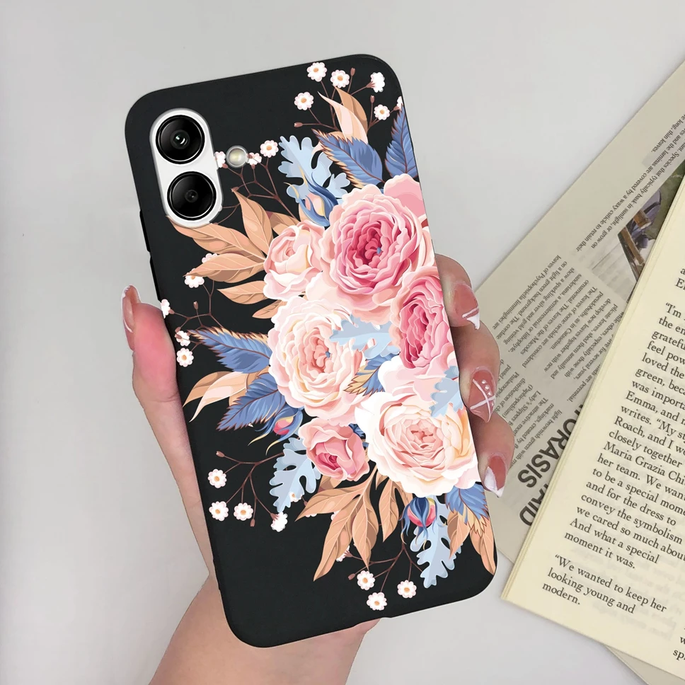 For Samsung Galaxy A04 A04E Cover Soft Silicone Fashion Sweet Girl Flower Phone Case For Samsung Galaxy A 04 A04 E Fundas Coque