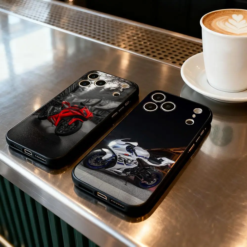 

Phone Case For iPhone 17 Air 16 16e Plus Pro MAX15 14 13 12 11 xr 7 8 6 se XSmax Soft black case Cool S-SUZUKIESS MOTOR
