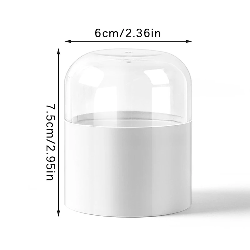 Scatola di immagazzinaggio portatile per uova di bellezza Scatola di asciugatura Custodia per stendino per soffio di spugna Supporto per spugna Supporto per soffio per frullatore per trucco con coperchio