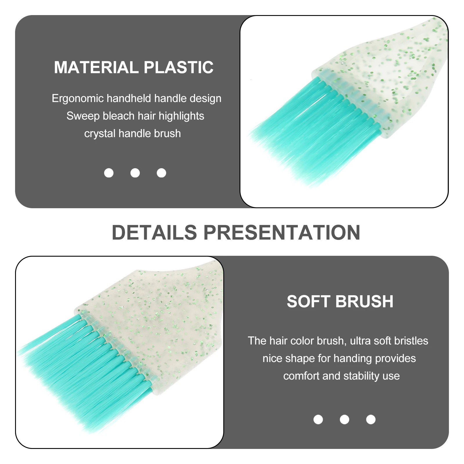 

Hair Dye Bowl Set Tint Brush and Colorful Stainless Kit Shape Dying Kits Tool Coloring Dyeing Comb