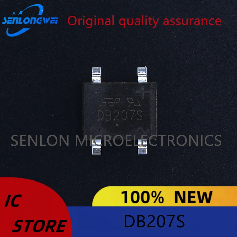 10 STKS Nieuwe originele DB207S SOP-4 Gelijkrichterbrug patchbrug