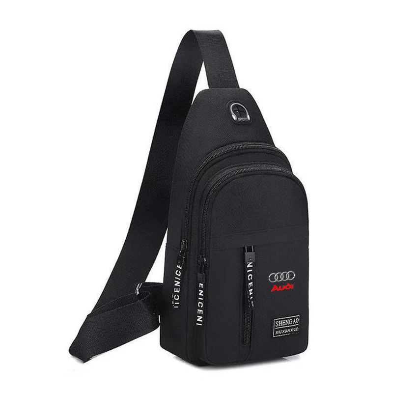 Fashion Leisure Car Backpack Messenger Bag Chest Bag For Audi A1 A3 A4 8P 8L 8V A5 B6 B7 A6 A7 C5 C6 Q3 Q5 Q7 4F S3 S4 S6 RS3 TT