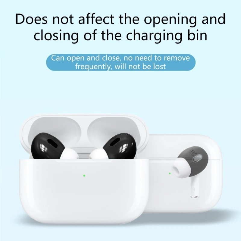 6Pcs Silicone In-Ear Earphone Case for Airpods 2 Cover Ear Caps Pads Eartip