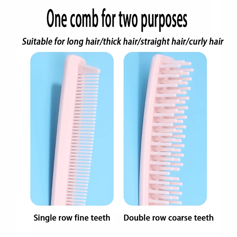 Portable Travel Hair Comb Detangling Hair Brush Foldable Dual-Purpose Massage Comb Anti-Static Hair Combs Hair Styling Tools