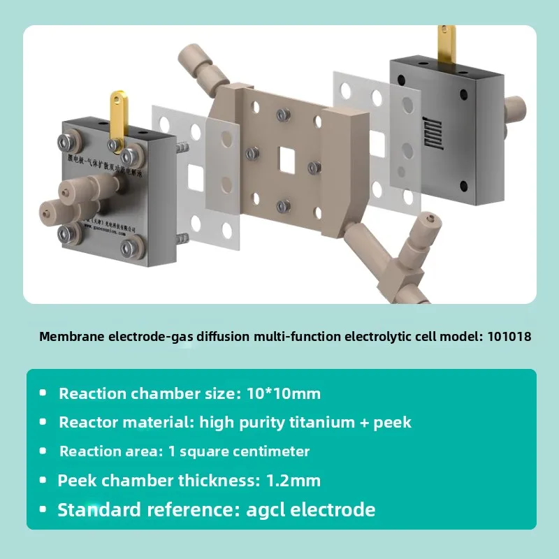 Observable Gas Diffusion Electrolytic Cell 101017 Carbon Dioxide Reduction FlowCell Flow Cell