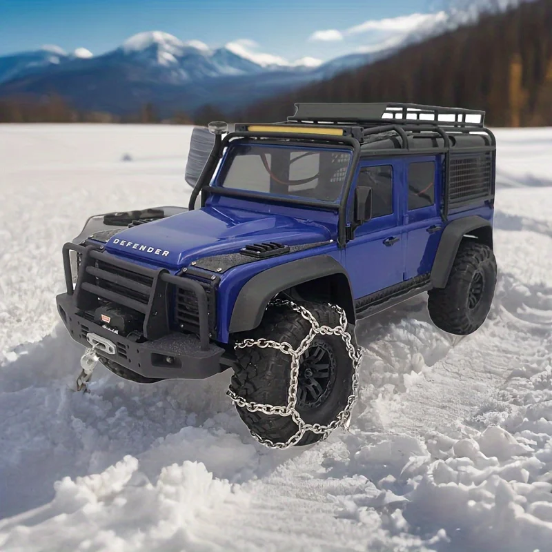 2-częściowy Trx4M Ford Lima Land Rover Defender Uniwersalny łańcuch antypoślizgowy do samochodów gąsienicowych 1/18 Rc Traxxas Trx4-M Defender D90