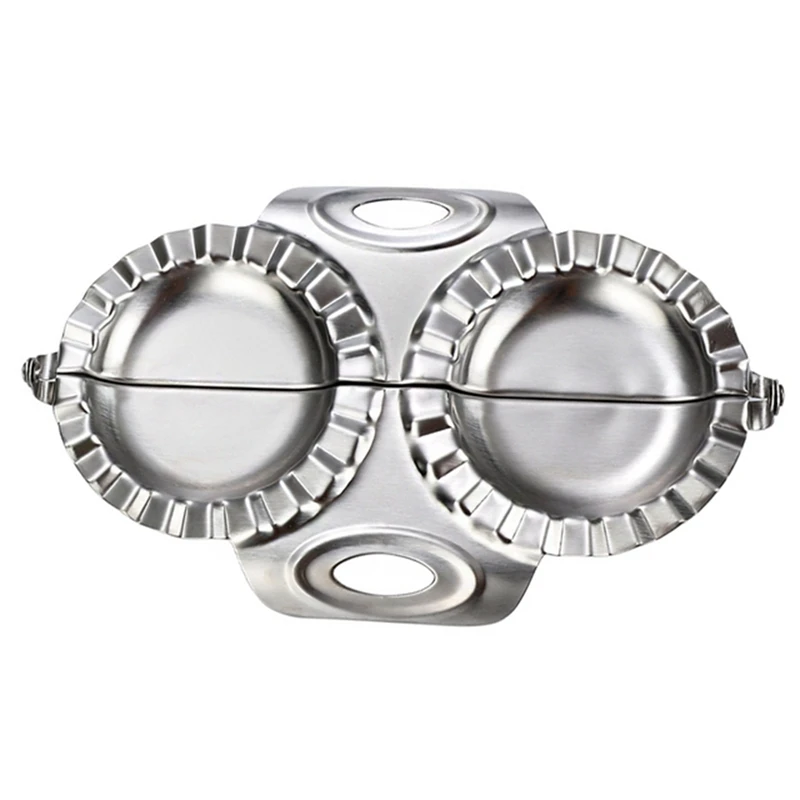 Stainless Steel Dumpling Mould Double-Headed Dumpling Maker Household Dumplings Maker Jiaozi Making Tools